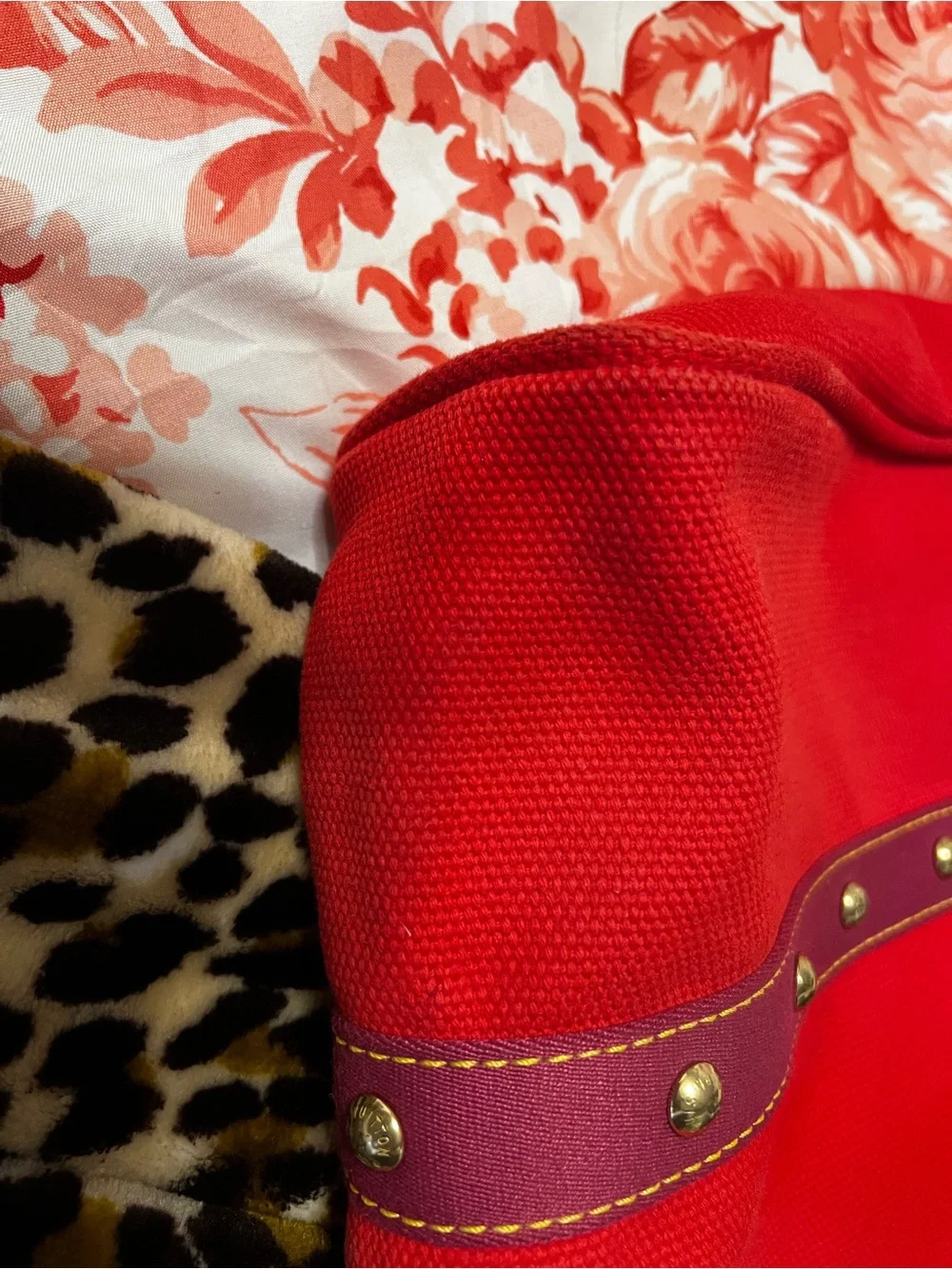Louis Vuitton bright red